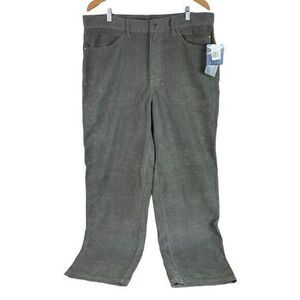 NEW Vintage 90s White Sierra Corduroy‎ Carpenter Pants Mens 38 Gray Cotton